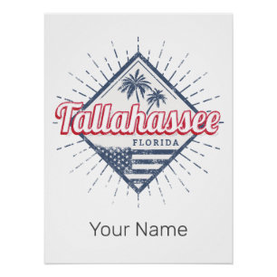 Tallahassee City Florida Verenigde Staten Verenig Perfect Poster