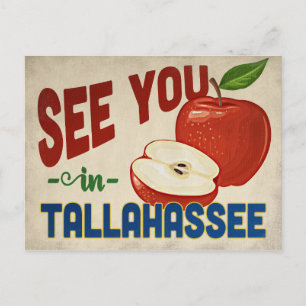 Tallahassee Florida Apple - Vintage Travel Briefkaart