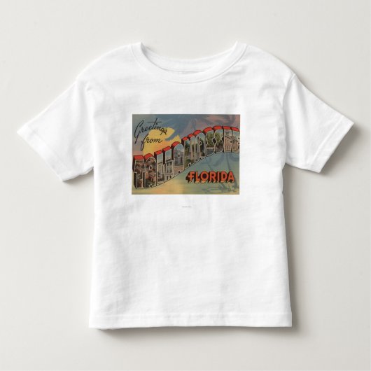 Tallahassee, Florida - Grote letterscènes Kinder Shirts (Voorkant)