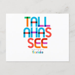Tallahassee Florida Mid Century, Pop Art, Briefkaart