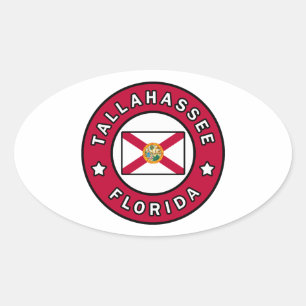 Tallahassee Florida Ovale Sticker