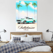 Tallahassee Florida Reisposter. Canvas Afdruk (Insitu (Slaapkamer))