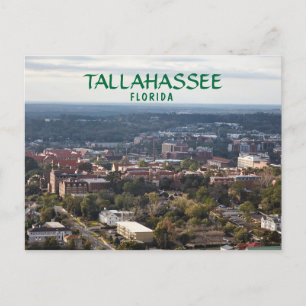 Tallahassee, Florida, uitzicht van de stad Briefkaart