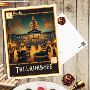 Tallahassee, Floride   Carte postale Vintage