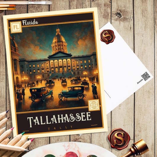 Tallahassee, Floride | Carte postale Vintage