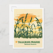 Tallgrass Prairie National Preserve Kansas Travel Briefkaart (Voorkant / Achterkant)