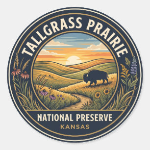 Tallgrass Prairie National Preserve VS Ronde Sticker