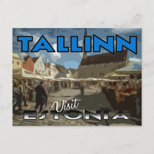 Tallin, bezoek Estland briefkaart