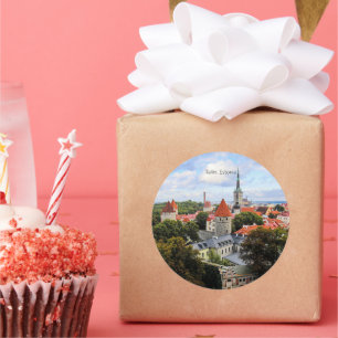 Tallin, Estland Historisch Centrum,  Ronde Sticker