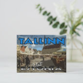 Tallin, visite Estonie carte postale (Debout devant)