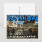 Tallin, visite Estonie carte postale (Devant / Derrière)