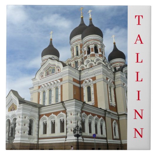 Tallinn Alexander Nevsky Kathedraal keramische teg Tegeltje (Voorkant)