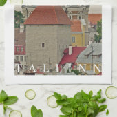 Tallinn Alexander Nevsky Kathedraal uitzicht theed Theedoek (Gevouwen)