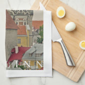 Tallinn Alexander Nevsky Kathedraal uitzicht theed Theedoek (Quarter Fold)