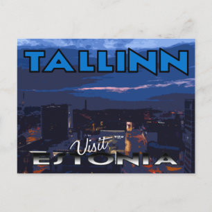 Tallinn, bezoek Estland briefkaart