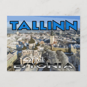 Tallinn, bezoek Estland briefkaart