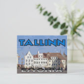 Tallinn, bezoek Estland briefkaart (Staand voorkant)