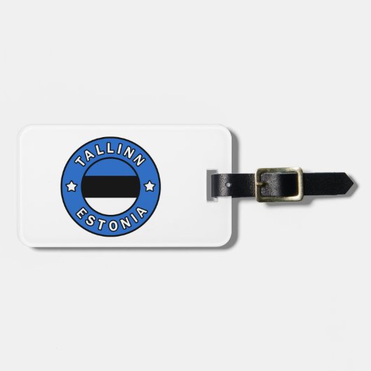 Tallinn Estland Bagagelabel (Voorkant horizontaal)