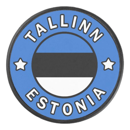 Tallinn Estland Hockey Puck (Voorkant)
