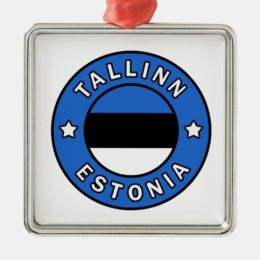 Tallinn Estland Metalen Ornament (Voorkant)