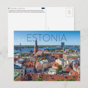 Tallinn, Estland Reisbriefkaart Briefkaart