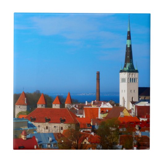 Tallinn, Estland Tegeltje (Voorkant)