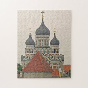 Tallinn kathedraal en toren uitzicht puzzel