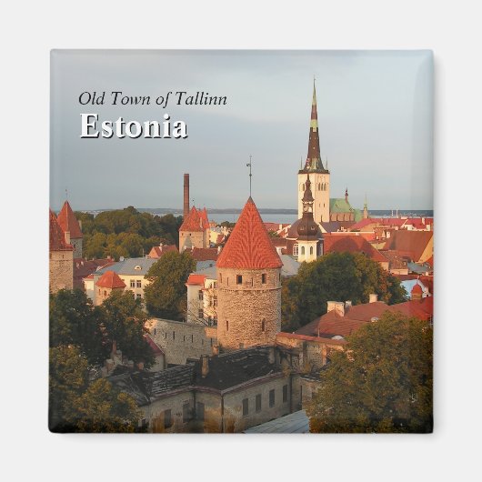 Tallinn Old Town Estonie Magnet (Devant)