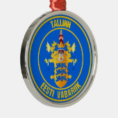 Tallinn Round Emblem Metalen Ornament (Rechts)