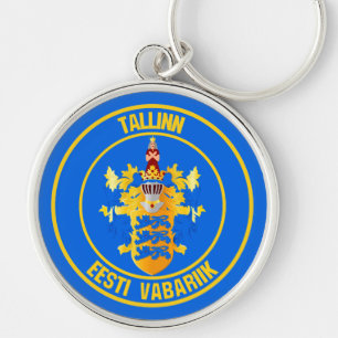 Tallinn Round Emblem Sleutelhanger