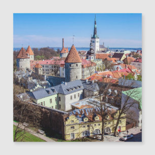Tallinn stadscentrum luchtfoto