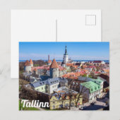 Tallinn uitzicht briefkaart binnenstad (Voorkant / Achterkant)