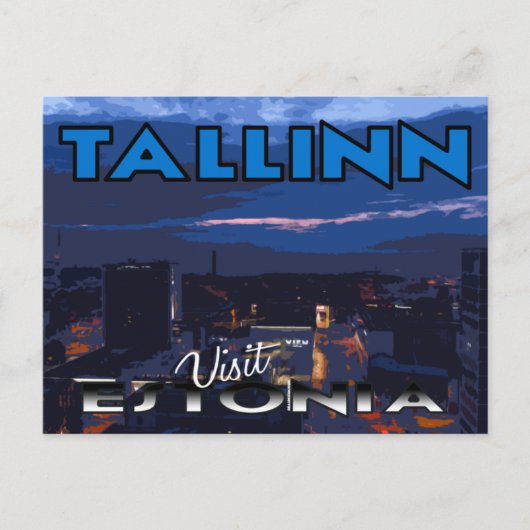 Tallinn, Visit Estonie carte postale (Devant)