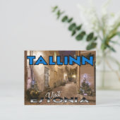 Tallinn, visite Estonie carte postale (Debout devant)