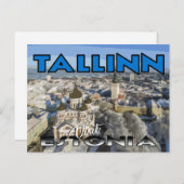 Tallinn, visite Estonie carte postale (Devant / Derrière)