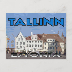 Tallinn, visite Estonie carte postale