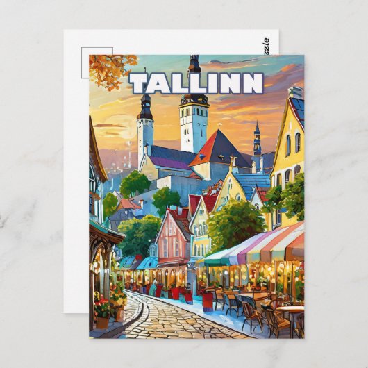 Tallinn, waar geschiedenis en moderniteit samengaa briefkaart (Voorkant / Achterkant)