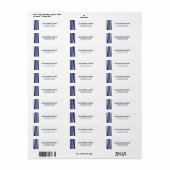 Tallit Bar Mitzvah het Etiket van het Adres van de (Full Sheet)