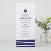 Tallit Bar Mitzvah Invitation (Debout devant)