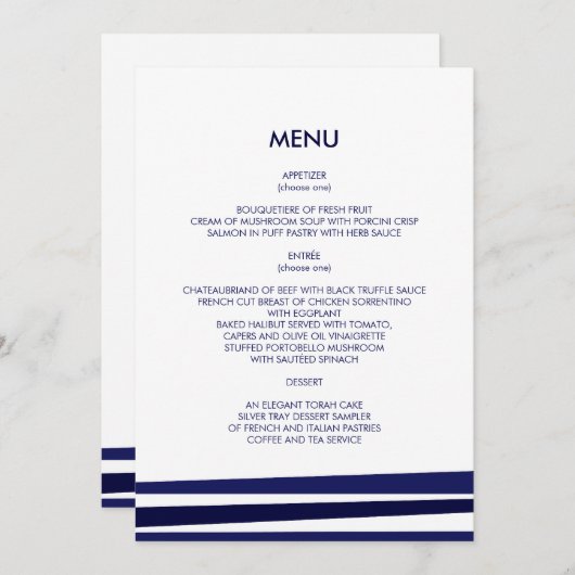 Tallit Bar Mitzvah Programma (Voorkant / Achterkant)