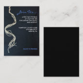 Tallit Tallis Bar Bat Mitzvah Reception Card Informatiekaartje (Voorkant / Achterkant)