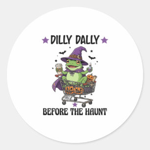 Talloze Voor Haunt Frog Halloween Winkel C Ronde Sticker