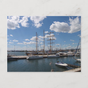 Tallschip in de haven van Varna Briefkaart