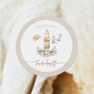 TALLULAH Bohemian Cowgirl Bachelorette Ronde Sticker