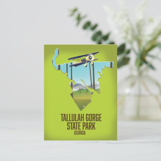 Tallulah Gorge State Park-kaart Briefkaart (Staand voorkant)