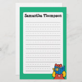 Tallulah maakt een Funny Face Briefpapier (Voorkant / Achterkant)