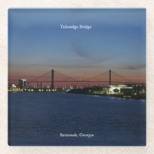 Talmadge Bridge-onderzetter Glazen Onderzetter