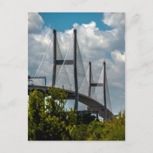 Talmadge Memorial Bridge savanne Georgië Briefkaart
