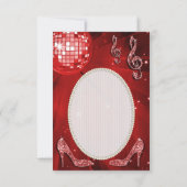 Talons à paillettes boule disco rouge Merci (Dos)