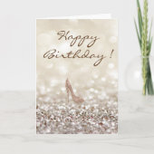 Talons hauts adorables sur carte d'anniversaire sc (Devant)